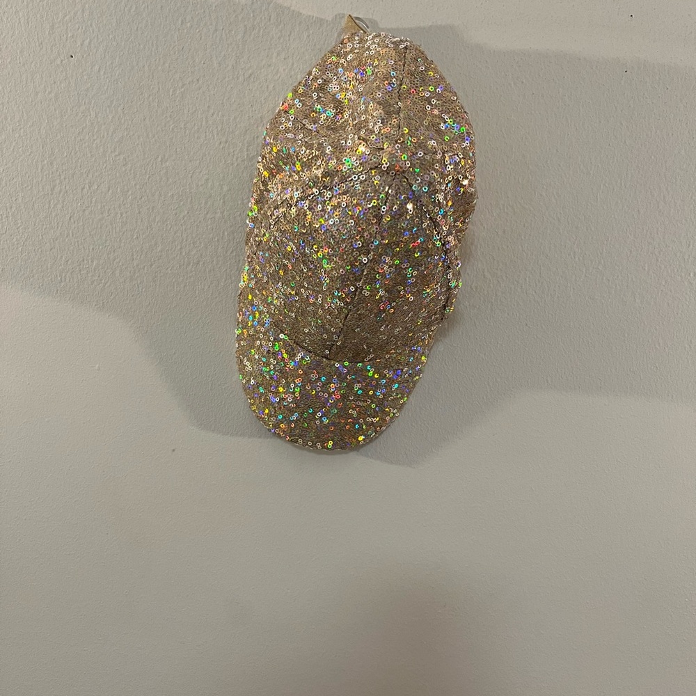 Justice Glittery Gold Kids Hat
